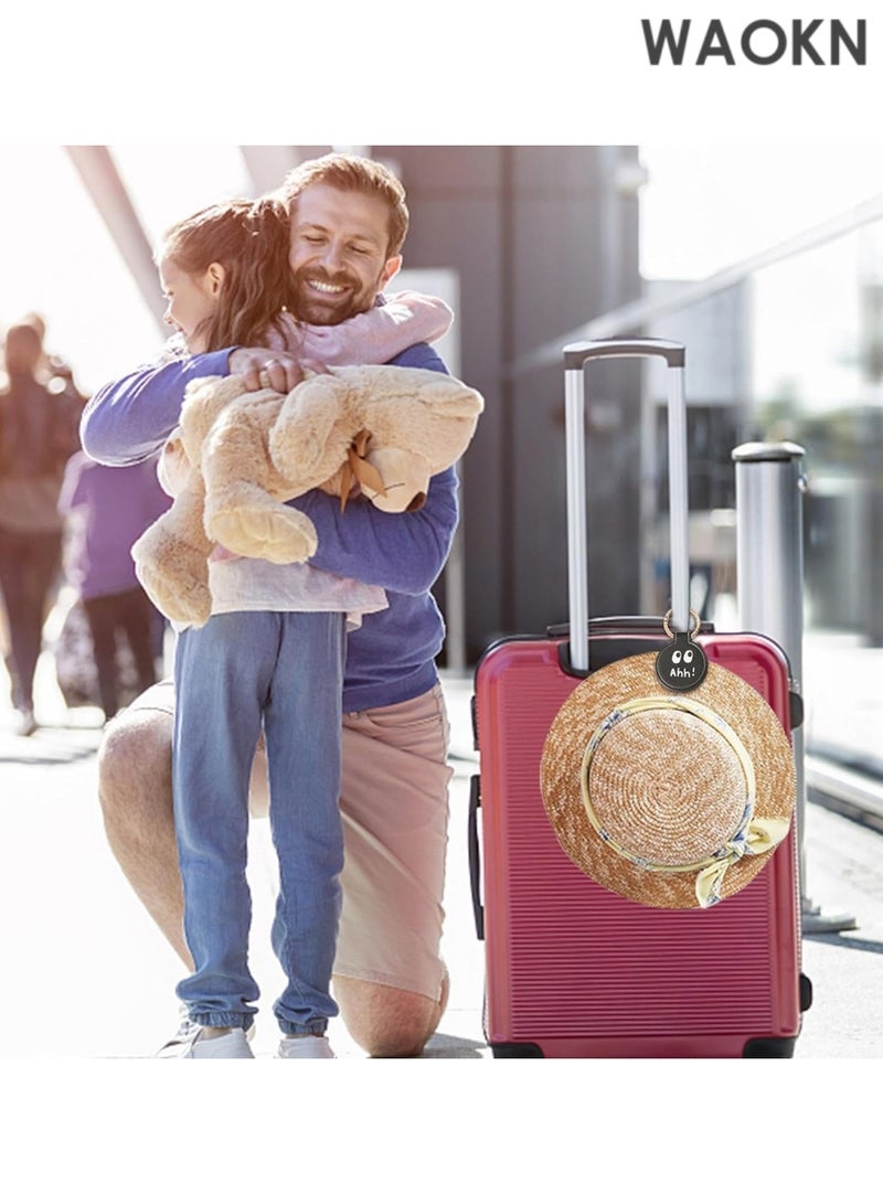 دبليو أيه أو كي أن مشبك قبعات للسفر - مشبك مغناطيسي لطيف لحقيبة القبعات | ملصقات حقائب سفر متعددة الاستخدامات، منظم قبعات محمول، حامل قبعات للسفر في الهواء الطلق، حقيبة يد - ملحقات سفر أساسية للعطلات - Image 4