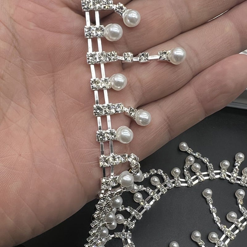 Rhinestone Fringe Chain 19.69inch for Sewing Clothing Decor - Image 5