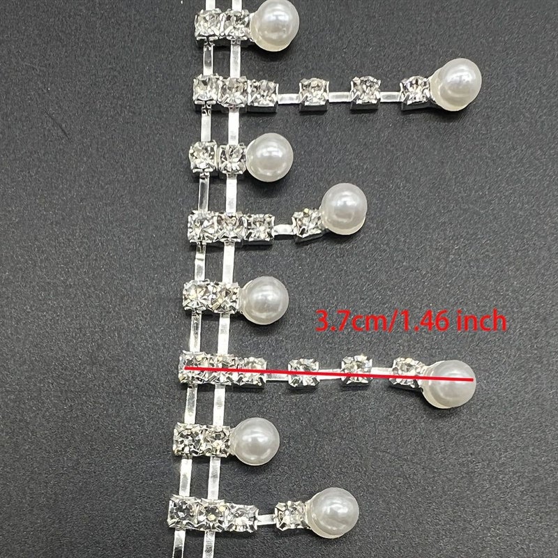 Rhinestone Fringe Chain 19.69inch for Sewing Clothing Decor - Image 4