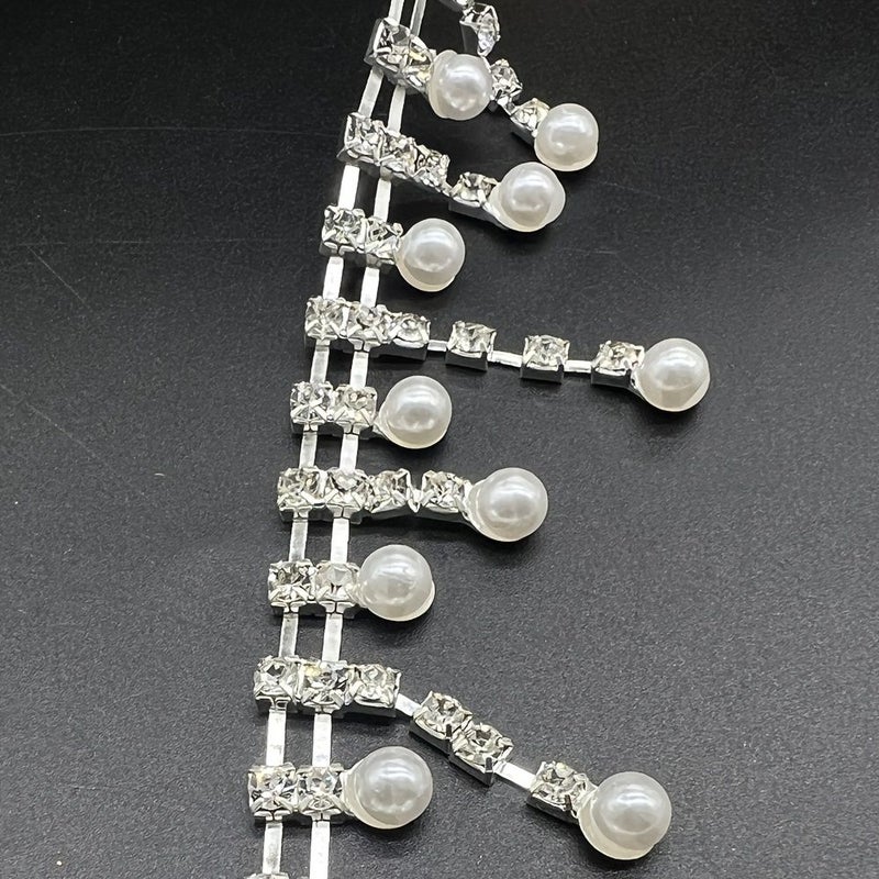 Rhinestone Fringe Chain 19.69inch for Sewing Clothing Decor - Image 3