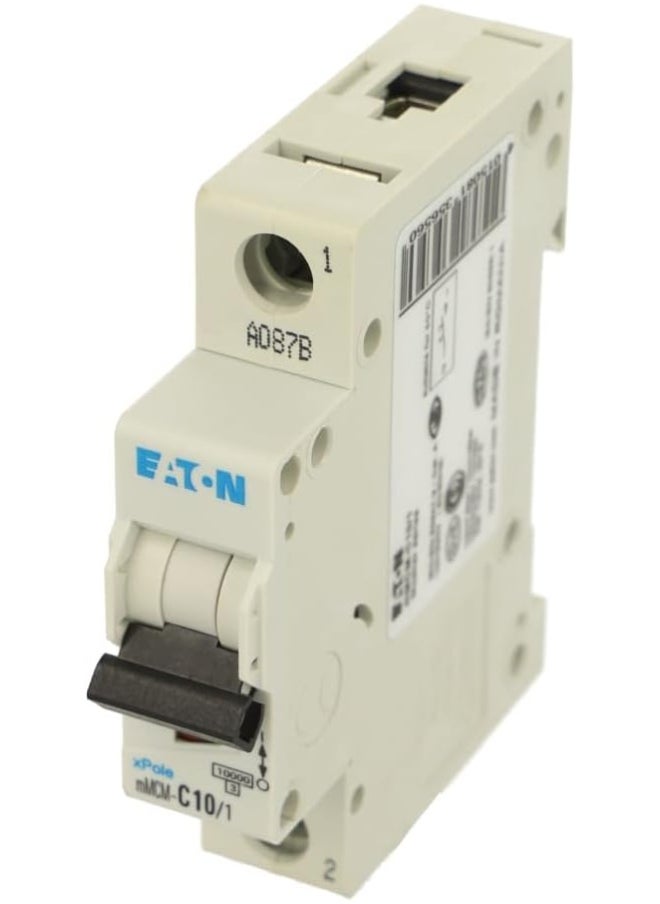 Eaton Eaton MCB Miniature Circuit Breaker 10A 10kA 1P â€“ Moeller Series for Overcurrent Protection in Lighting, Outlets & HVAC Systems 