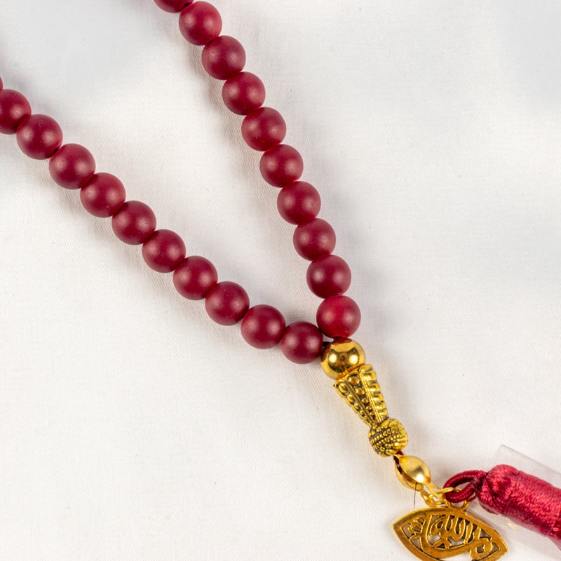 Maron Alabaster Stone Prayer Bead of 33 Beads - Image 3