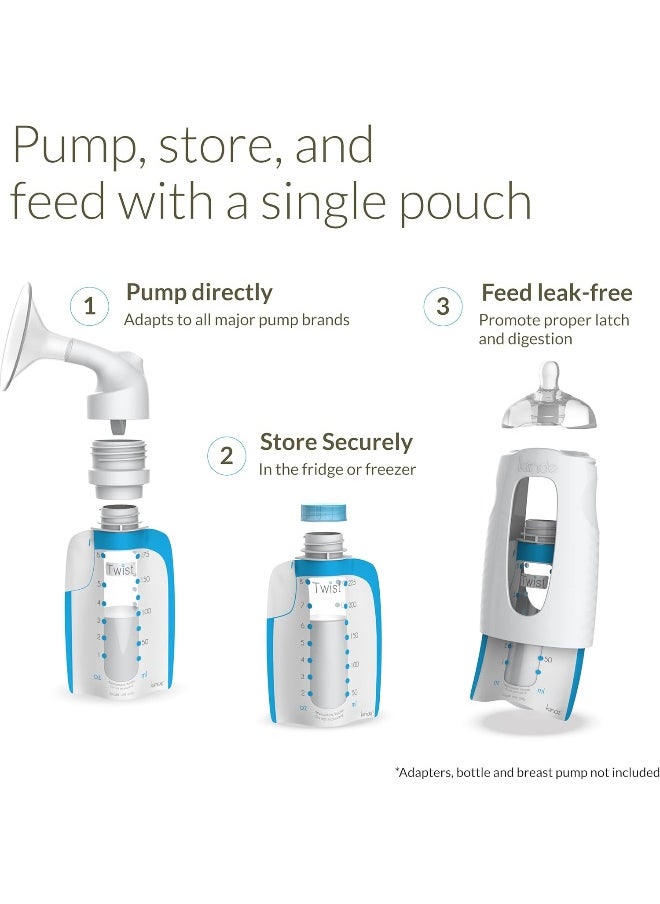 Kiinde Kiinde Breast Milk Storage Twist Pouch (6 oz - Pack of 80)  - Image 2