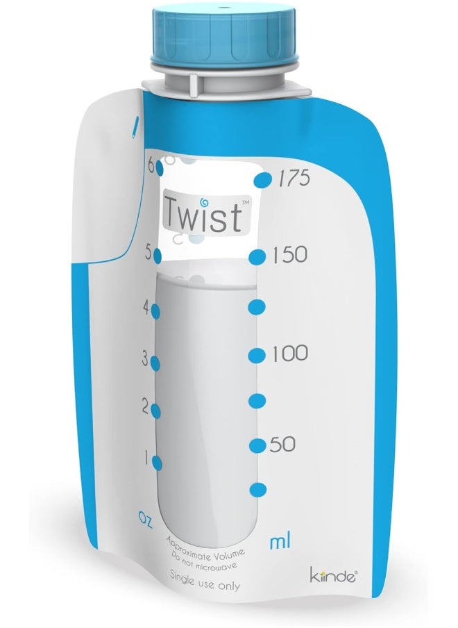 Kiinde Kiinde Breast Milk Storage Twist Pouch (6 oz - Pack of 80)  - Image 1