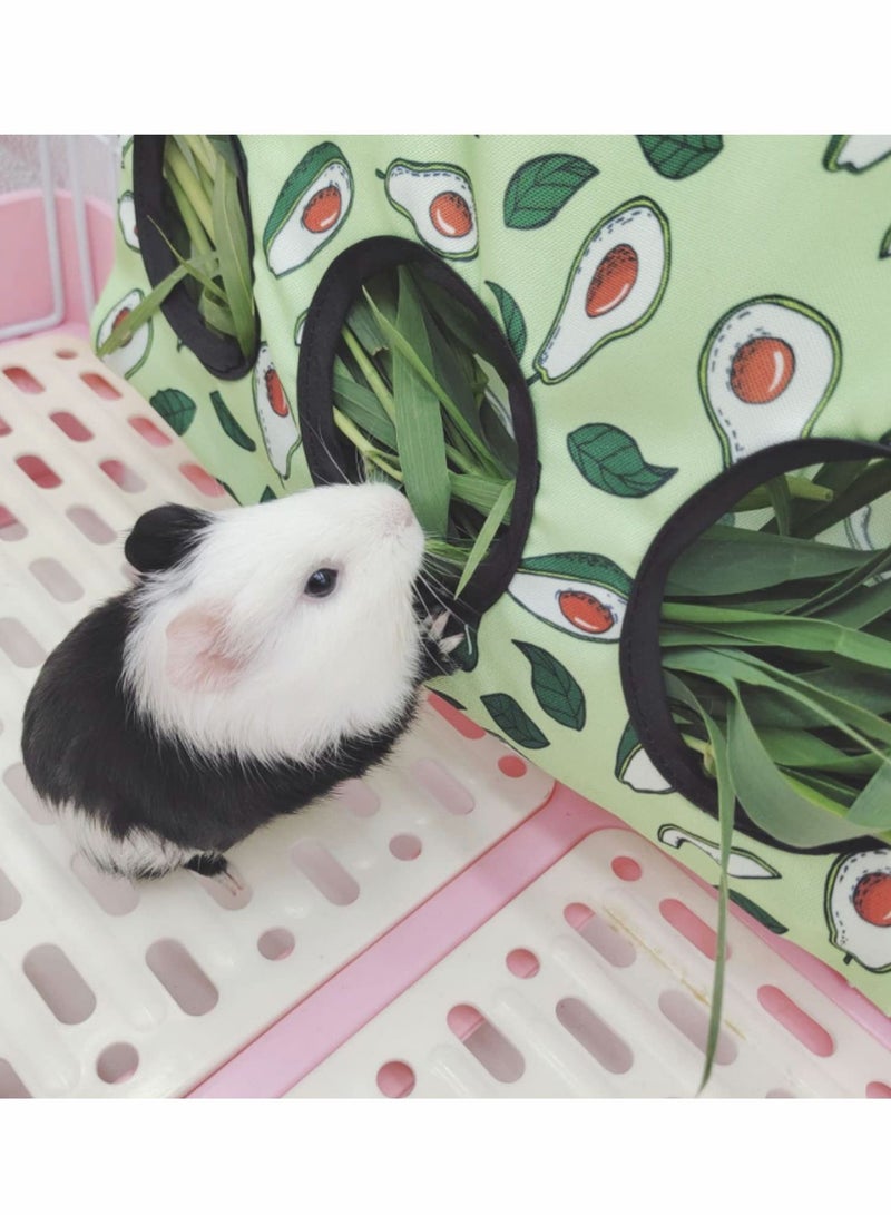 Y&D Rabbit Hay Feeder Bag Small Animal Hanging Sack Storage Dispenser for Rabbit Chinchilla Hamster 2pcs - Image 3