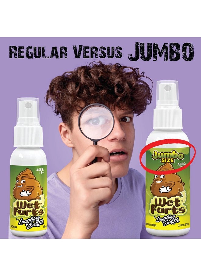 Laughing Smith - Wet Farts (Jumbo - 60Ml) - Potent Fart Spray - Extra Strong Stink - Hilarious Gag Gifts & Pranks For Adults Or Kids - Prank Poop Stuff - Non Toxic - Smells Like Really 'Bad' Gas - Image 1