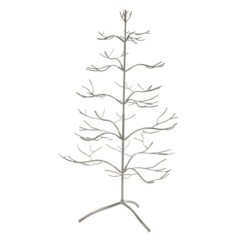 Tripar Christmas Tree Ornament Jewelry Display Silver Finish 3 Foot Height Decorative Wire Stand and Necklace Holder 5 Tiers of Branches Perfect for Wrought Iron Trees Perfect Holiday Gift