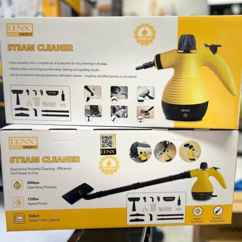 DENX DX2911 Steam Cleaner – 15 in 1 – 1200W – 300KPA Steam Pressure – 350ml Water Tank – Portable Steam Cleaner for Floors, Glass, Kitchens, Bathrooms, Furnishings - Image 5