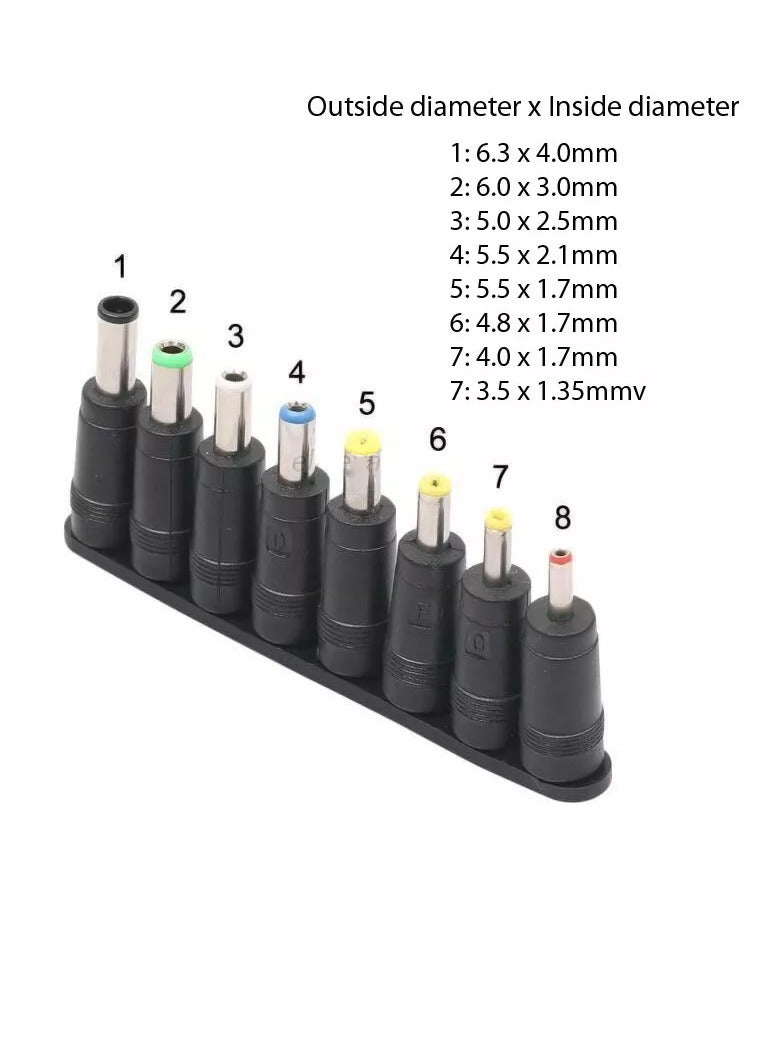 Terabyte Laptop Notebook Power 100W Universal Charger with Car Charger & AC Power Adapter & 8 Power - Image 2