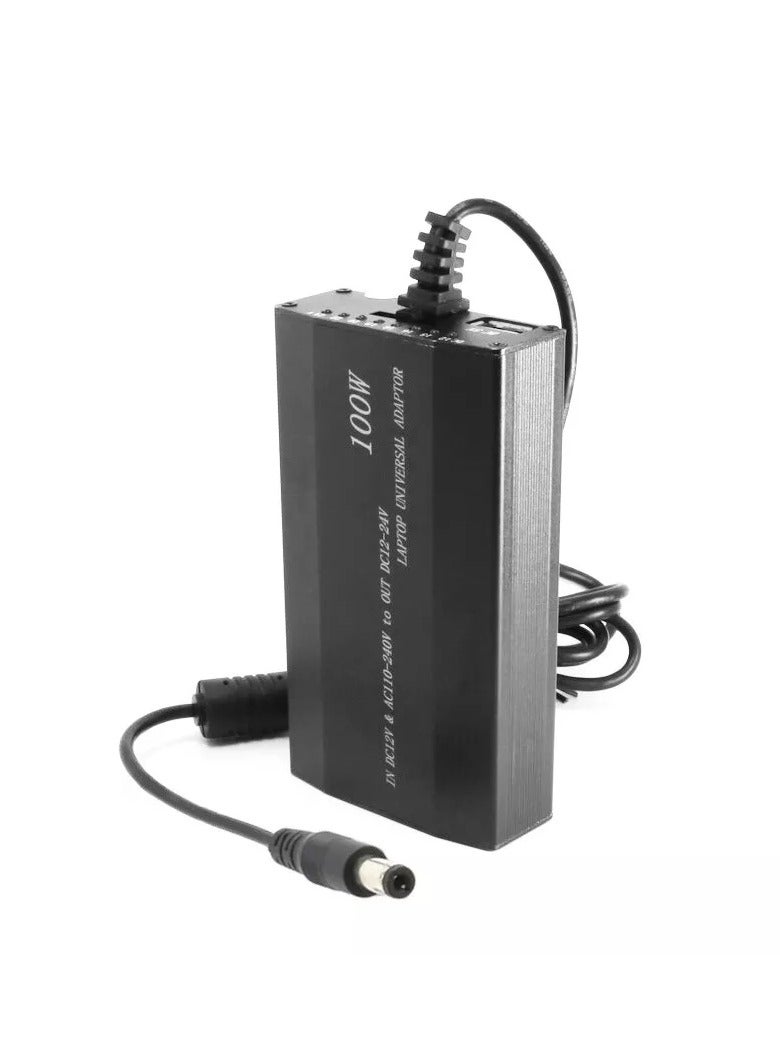 Terabyte Laptop Notebook Power 100W Universal Charger with Car Charger & AC Power Adapter & 8 Power - Image 3