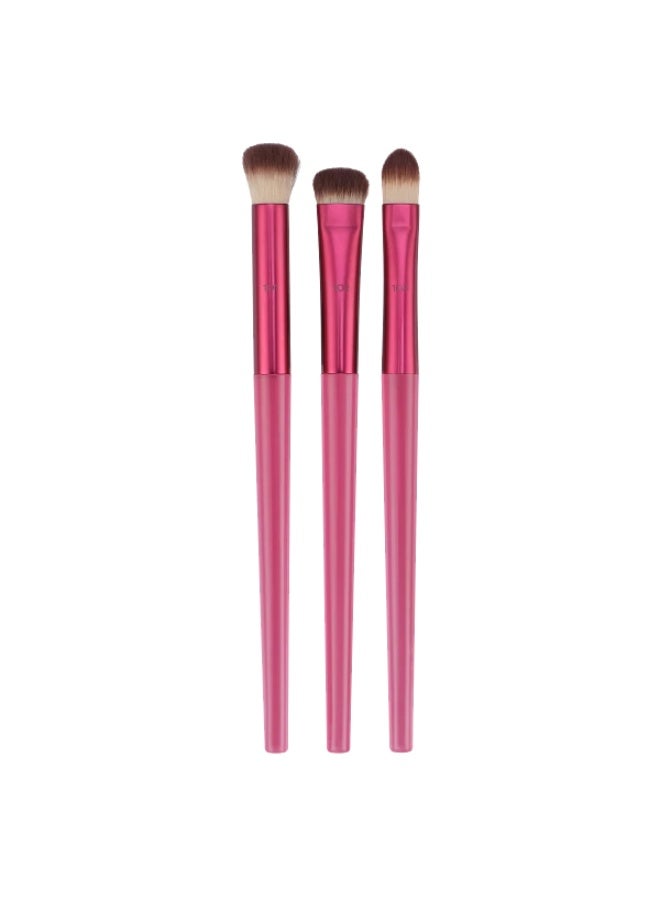 REAL TECHNIQUES Cherry On Top MesmerEYES Brush Trio, 3 Piece Set - Image 4