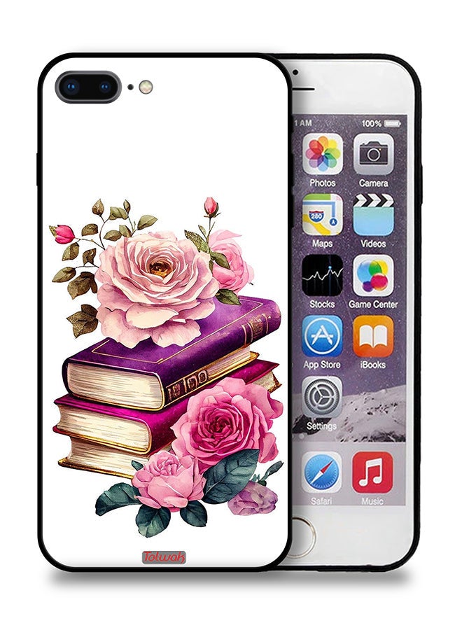 Tolwak Apple iPhone 8 Plus Protective Case Roses And Books - Image 1