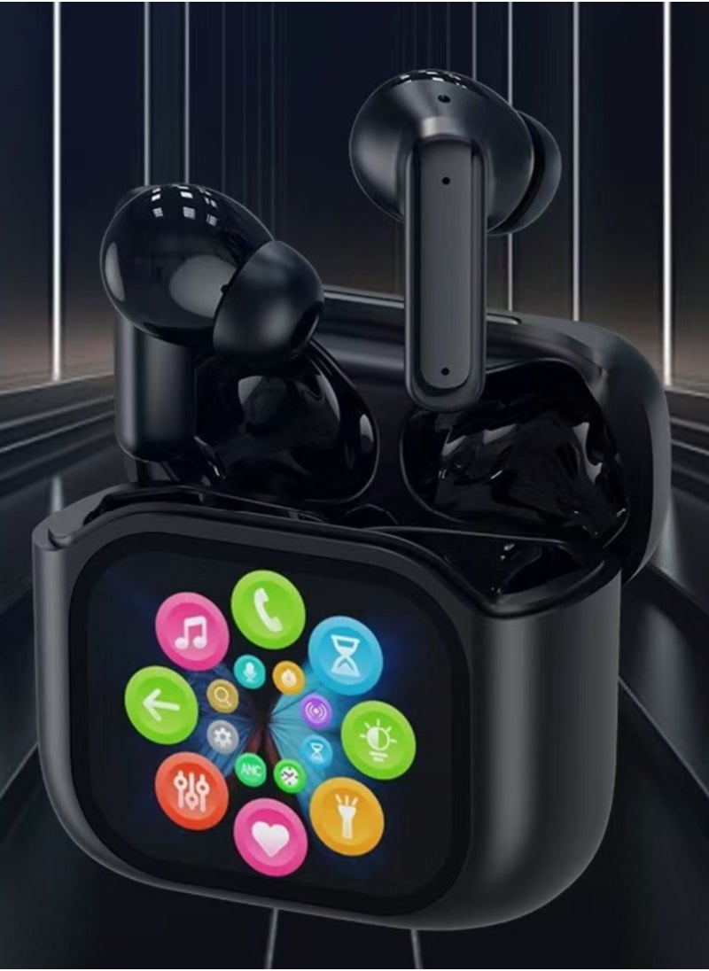 Generic - 2024 New Smart Full-Color Touchscreen Bluetooth Earbuds - In-Ear Design with Advanced ANC + ENC Noise Cancellation - Image 1