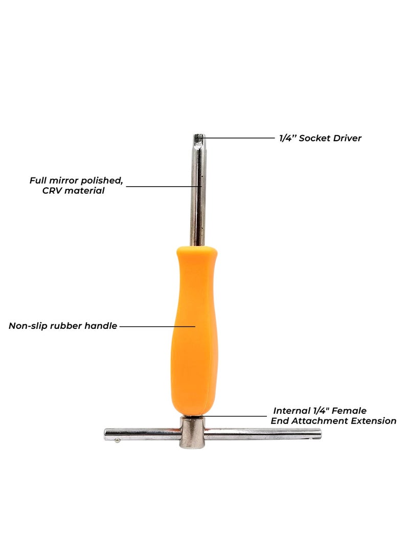 Premium 1/4-Inch High-End Socket and Screwdriver Set – 17-Piece Tool Kit  - Image 4