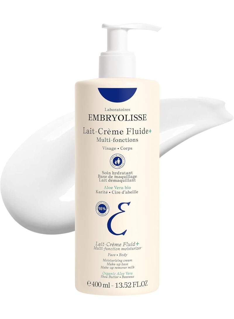 Embryolisse Lait-Crème Fluid+ Face & Body Moisturizer – 75ml | Lightweight Hydrating Cream with Shea Butter & Aloe Vera | For All Skin Types - Image 1