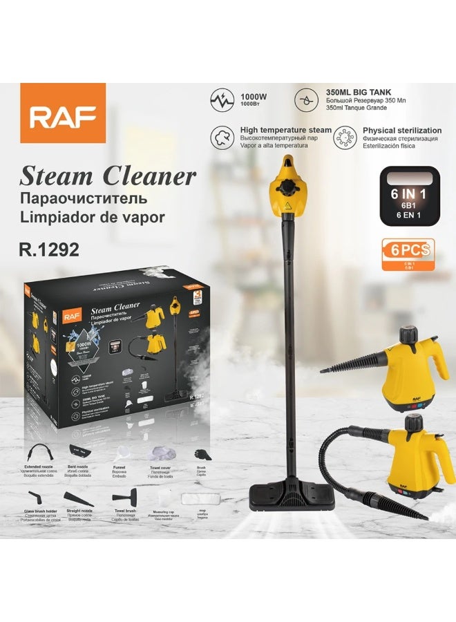 آر إيه أف منظف ​​بالخار 10 في 1/ 350 مل/10 ملحقات/ضغط و درجة حرارة عالية/1000 واط - Image 1