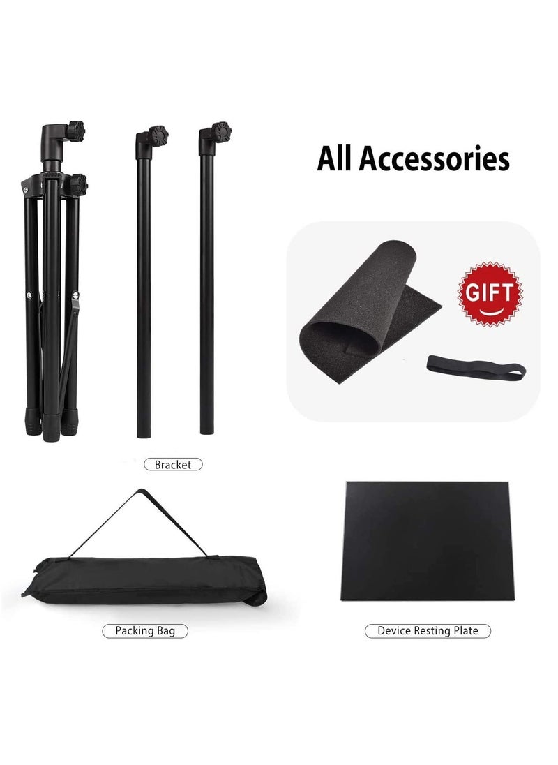 ELTRAZONE - Projector Stand,Laptop Tripod Stand Adjustable Height 17.7 to 47.2 Inch , Portable Projector Stand Tripod for Outdoor Movies-Detachable Computer DJ Equipment Holder Mount - Image 1