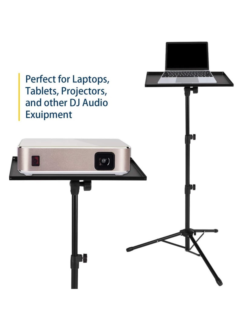 ELTRAZONE - Projector Stand,Laptop Tripod Stand Adjustable Height 17.7 to 47.2 Inch , Portable Projector Stand Tripod for Outdoor Movies-Detachable Computer DJ Equipment Holder Mount - Image 1