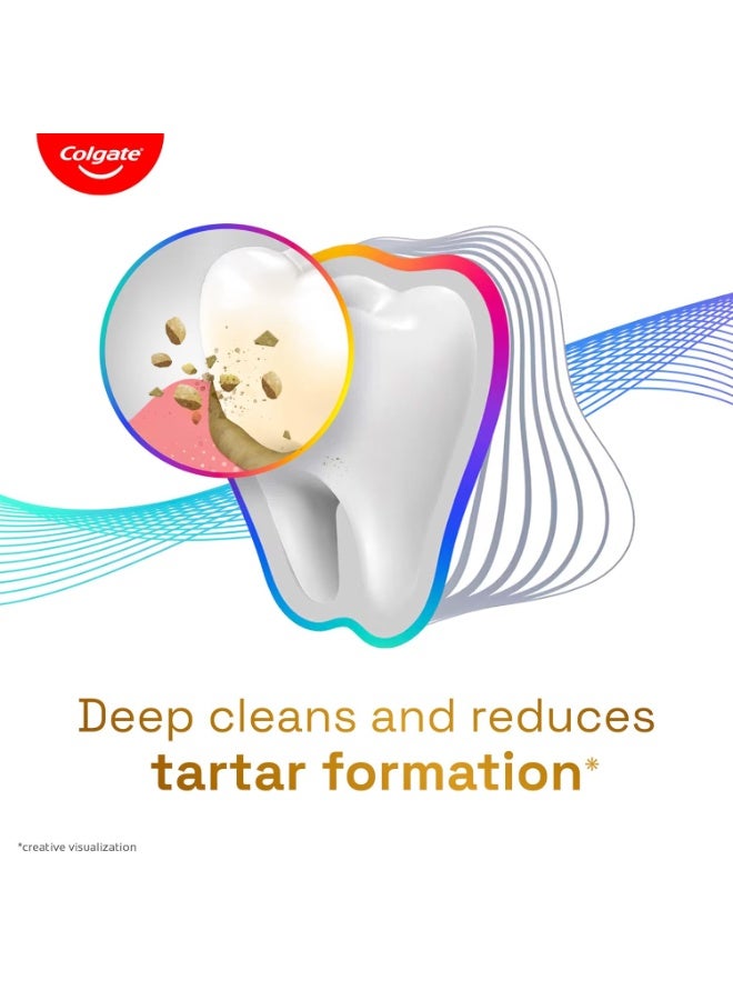 Colgate Total Anti-Tartar Toothpaste | Anti-Germ Tooth Paste | Colgate Paste Toothpaste with 1.5x Better Tartar Reduction (150gm) - Image 4