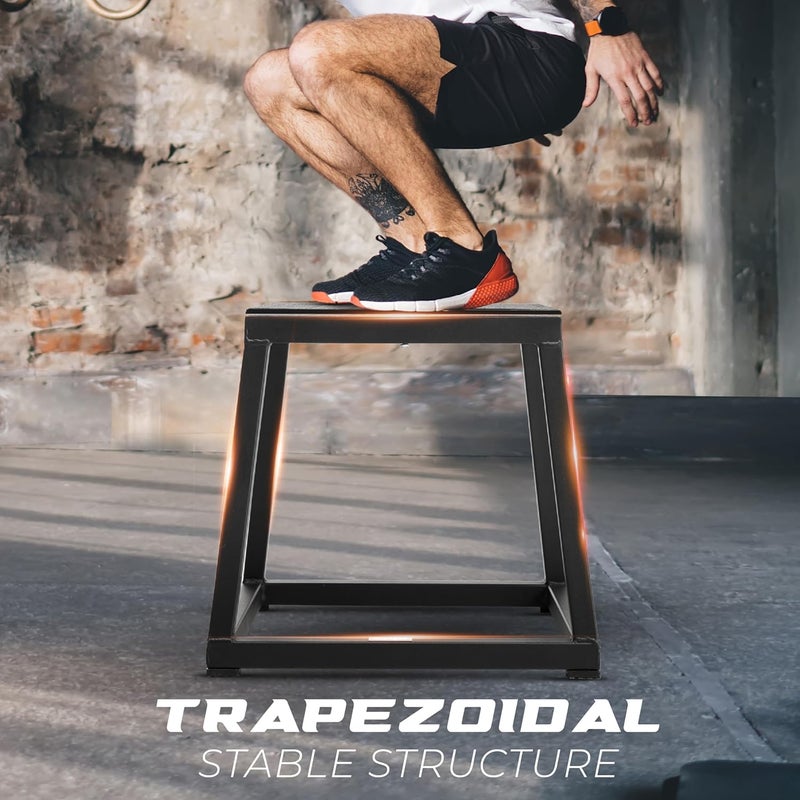 Yes4All صندوق بليومتري معدني Yes4All بسعة 550 رطل منصة قفز مسبقة التجميع صندوق خطوة للتمرين في المنزل - Image 4
