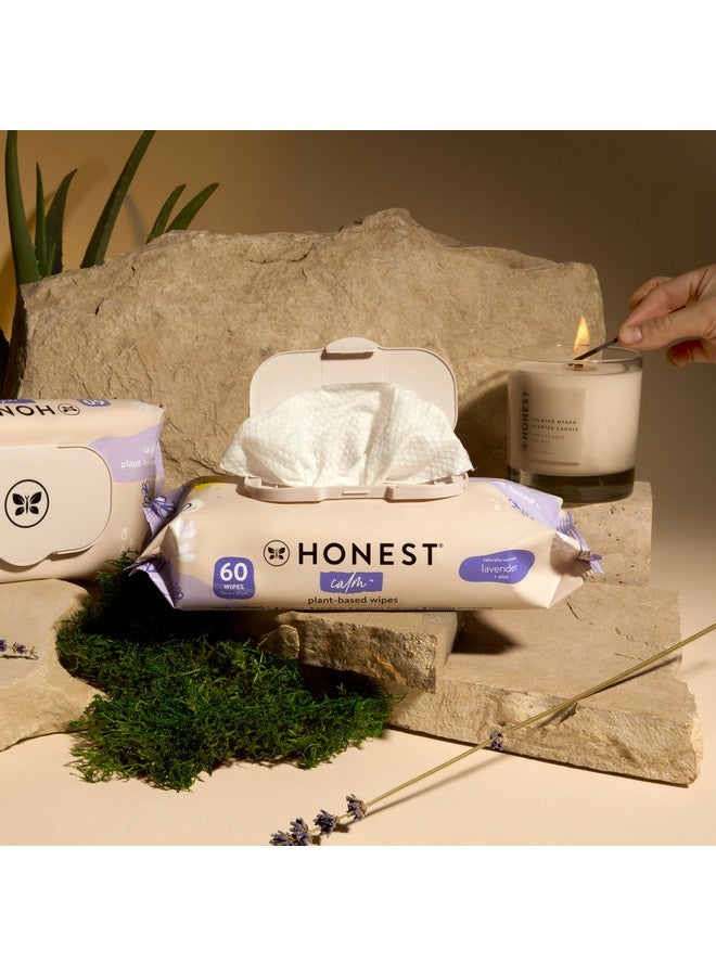 The Honest Company The Honest Company Calm + Cleanse Naturally Scented Wipes | Cleansing Multi-Tasking Wipes | 99% Water, Plant-Based, Hypoallergenic | Lavender, 60 Count  - Image 4