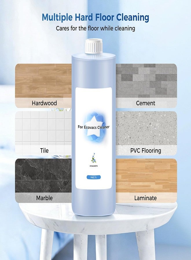 KTNAid 1L Multi-Surface Floor Cleaning Solution for Ecovacs Deebot T30S COMBO/T30S/X2 COMBO/X2 OMNI/T20 OMNI/X1 OMNI/X1 TURBO/T10 OMNI/X9 PRO OMNI/X11/N20/N30/X5/X8/T50/T80/T30C/N9+ Robot Vacuum Cleaner - Image 5