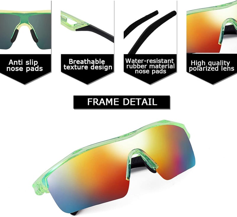 FEISEDY Kids Teens Baseball Polarized Sunglasses Sports TR90 Frame Boys Girls Cycling B2454 - Image 5