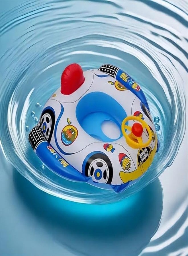 ZAKUDI Swimming Tube for Kids Baby Safe Anti-flip Inflatable Floats for Kids Pool Tube Swimming Ring Baby Float (Multi Color) - Image 2