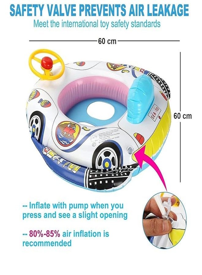 ZAKUDI Swimming Tube for Kids Baby Safe Anti-flip Inflatable Floats for Kids Pool Tube Swimming Ring Baby Float (Multi Color) - Image 5