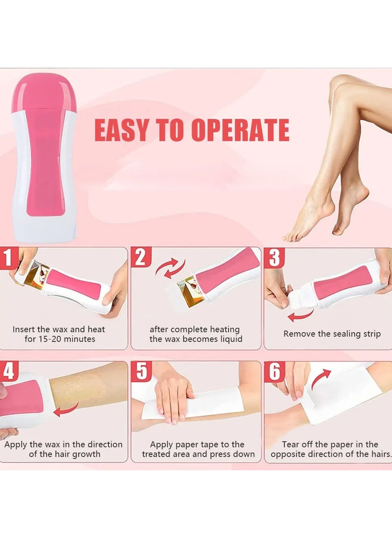 BOLAND LAURA Depilatory Heater For Wax08 + 3 Wax roll+Hair removal strips  - Image 4