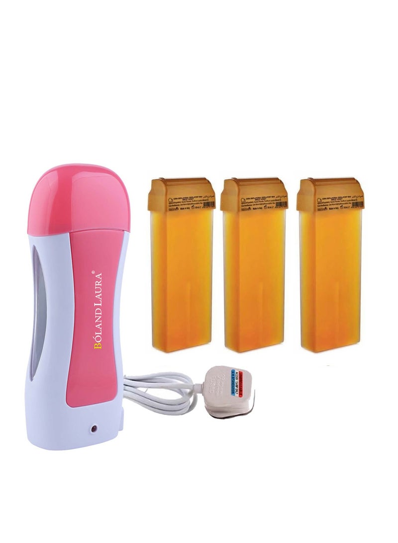 BOLAND LAURA Depilatory Heater For Wax08 + 3 Wax roll+Hair removal strips - Image 1