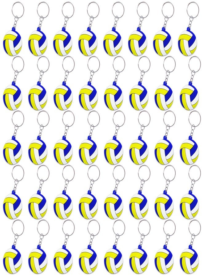 CiciBear 40 Pack Volleyball Keychains Party Decoration for Volleyball Sports Game Prize, Sports Baby Shower, Kids Birthday, School Rewards - Image 1