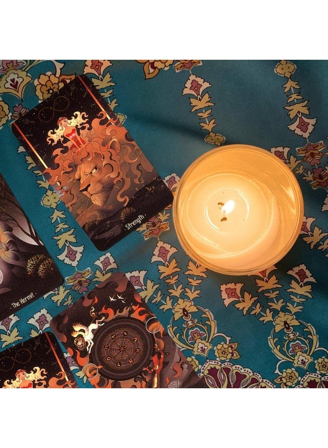 NIBEMINENT Tarot divination deck - 78 cards. Night-time tarot divination game. Encounter tarot cards. Family board game. Multi-functional destiny divination. - Image 3