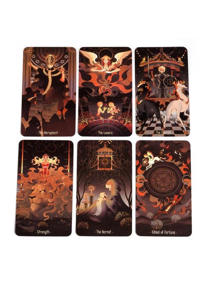 NIBEMINENT Tarot divination deck - 78 cards. Night-time tarot divination game. Encounter tarot cards. Family board game. Multi-functional destiny divination. - Image 2