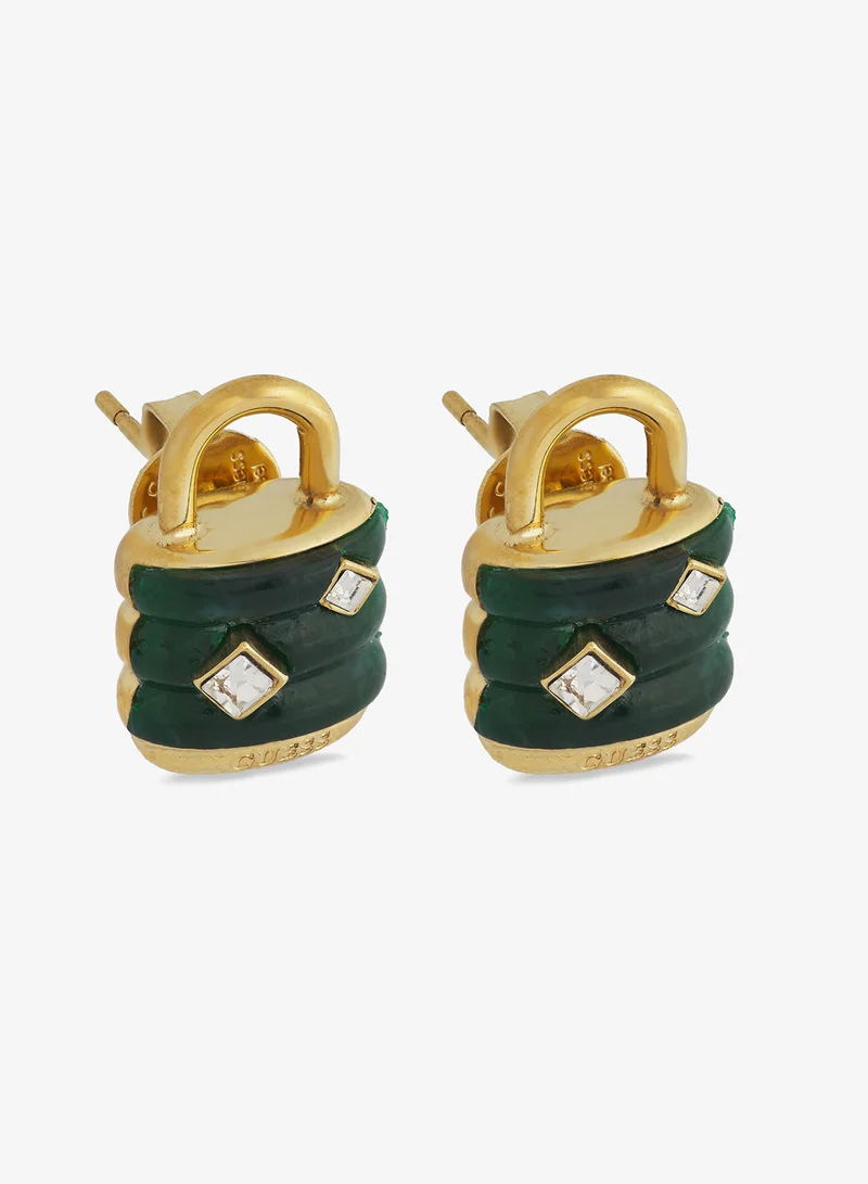 جس Guess My Secret Non-Logo Earrings