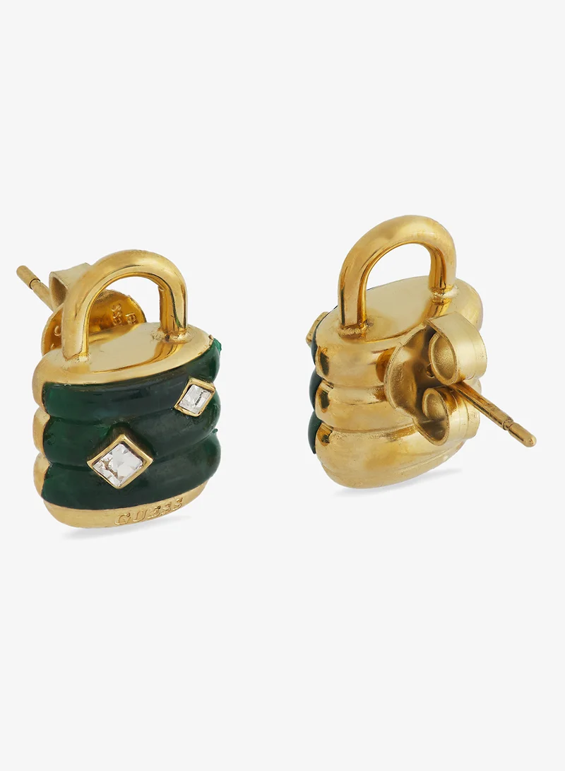 جس Guess My Secret Non-Logo Earrings