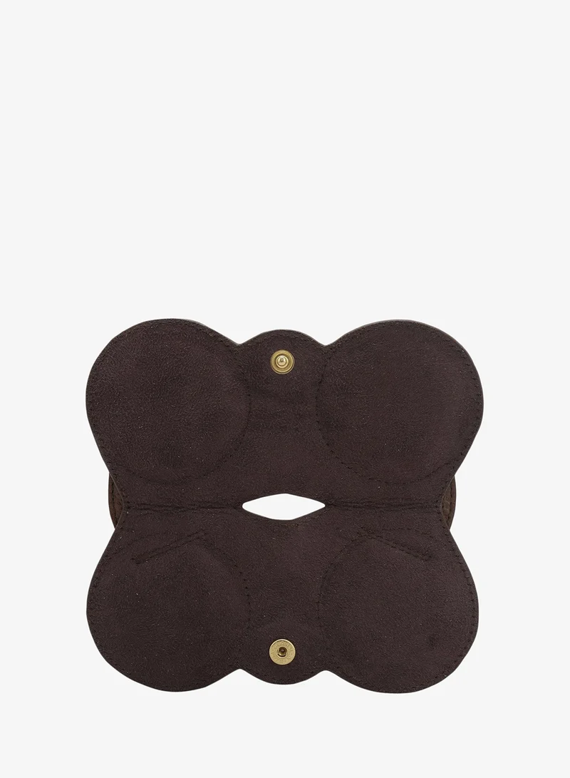 Da Milano Wax Leather Spectacle Case - Espresso