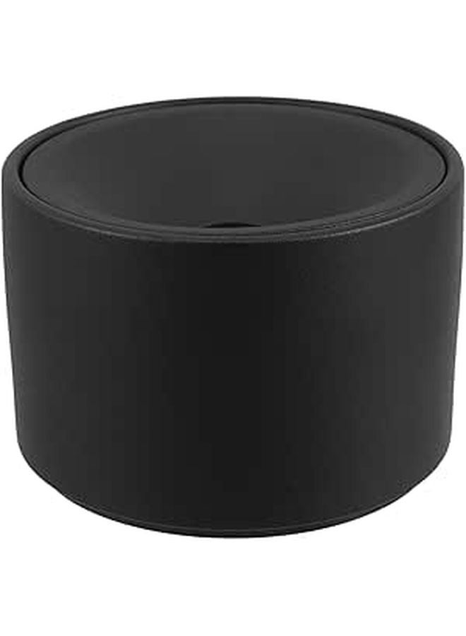Large Ceramic Smokeless Ashtray With Lid Indoor Outdoor Use Black - Image 1