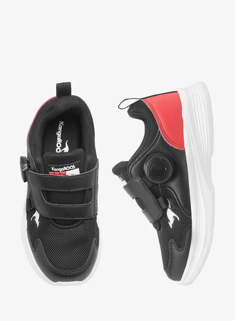 kangaROOS Boys' Panelled Sports Shoes with Hook and Loop Closure