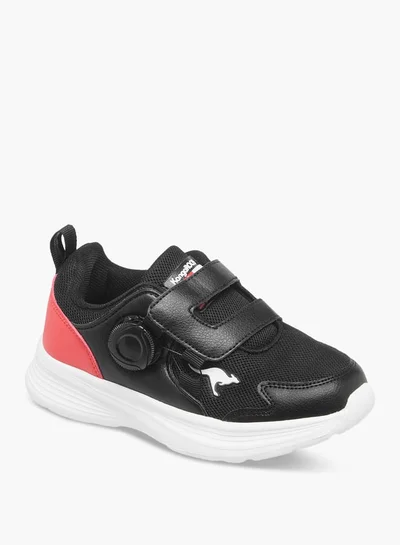 kangaROOS Boys' Panelled Sports Shoes with Hook and Loop Closure