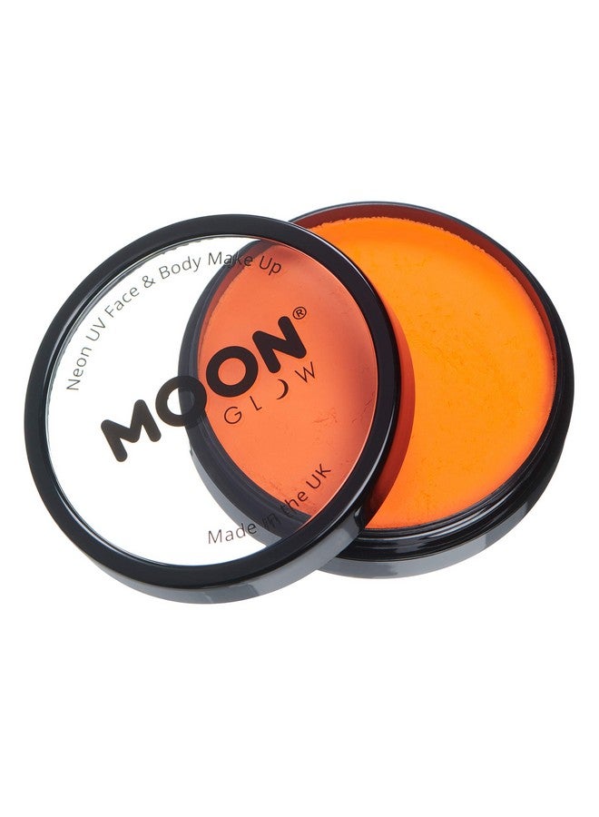 Moon Glow Pro Intense Neon Uv Face & Body Paint Cake Pots By Moon Glow Intense Orange Professional Water Based Face Paint Makeup For Adults Kids 1.26Oz - Image 4