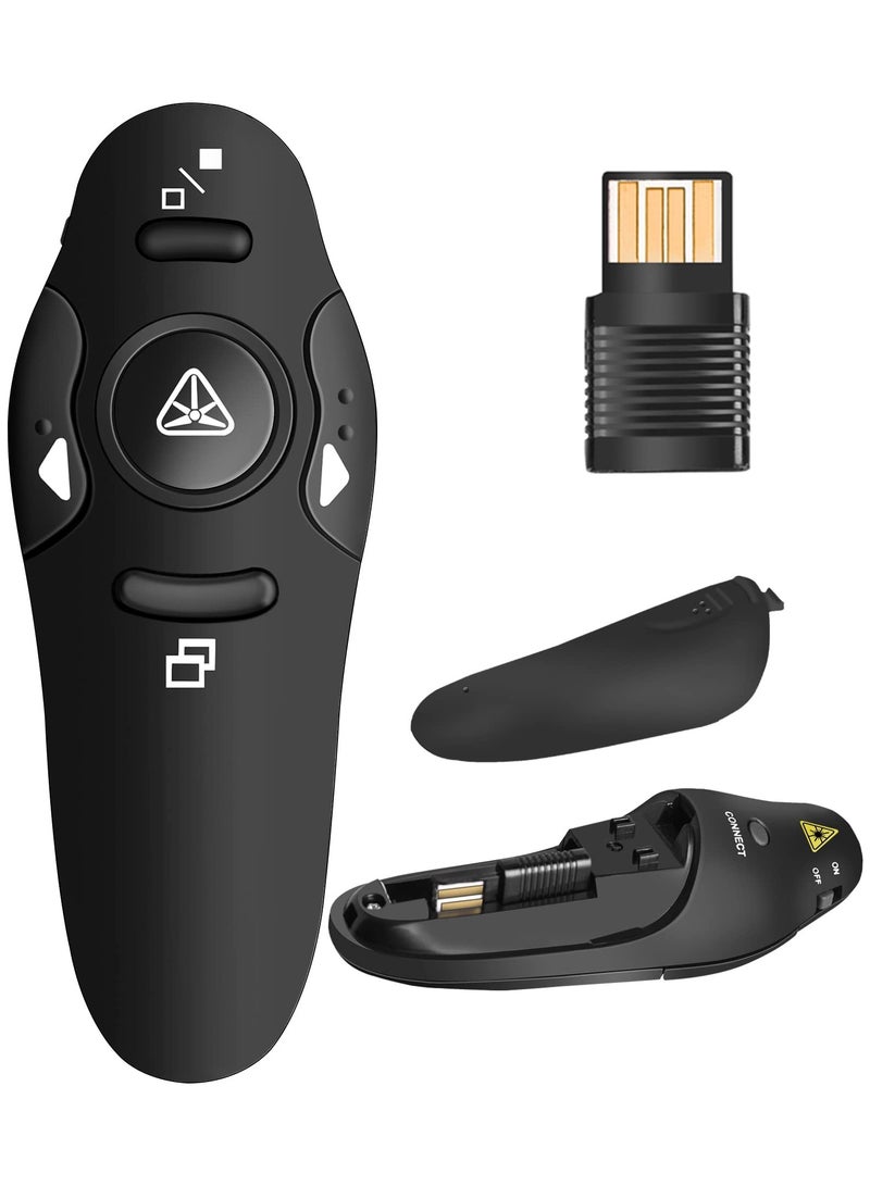غنافوتو جهاز عرض لاسلكي لجهاز عرض PowerPoint جهاز عرض عن بعد، RF 2.4GHz USB جهاز عرض PPT جهاز عرض PowerPoint لجهاز Mac، Keynote، الكمبيوتر، الكمبيوتر المحمول - Image 1