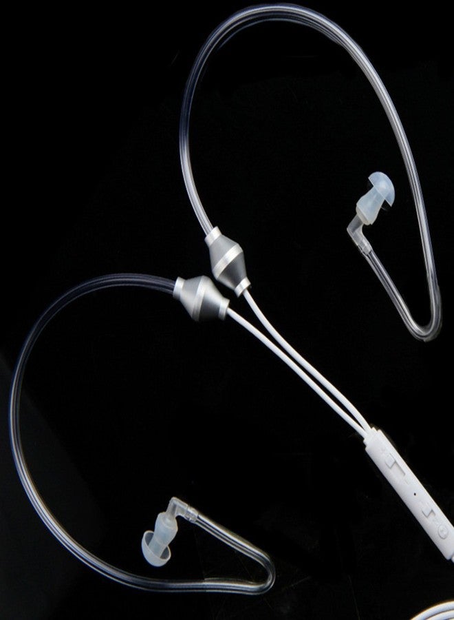 ريتش سماعات أذن ستيريو RICH، سماعات أذن مضادة للإشعاع مزودة بأنبوب هوائي، سماعات أذن ستيريو داخلية عازلة للضوضاء ومضادة للإشعاع مع ميكروفون للهاتف المحمول، لون أسود - Image 5