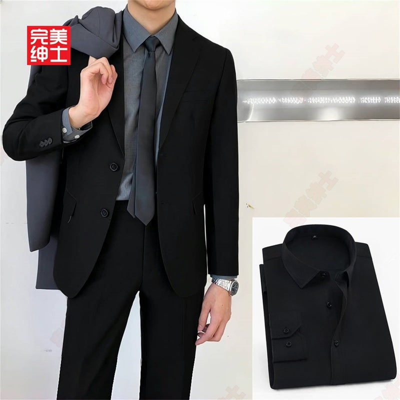Perfect Gentleman Upgraded Suit Suit Men'S Suit Jacket Business Casual Professional Formal Dress Wedding Companion - Image 1
