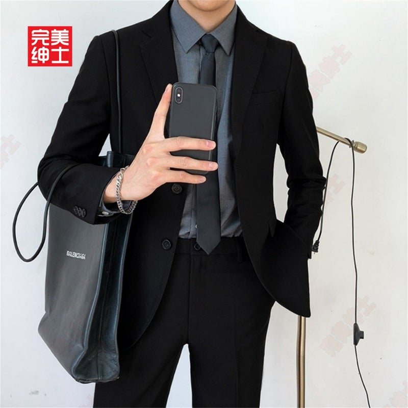 Perfect Gentleman Upgraded Suit Suit Men'S Suit Jacket Business Casual Professional Formal Dress Wedding Companion - Image 2