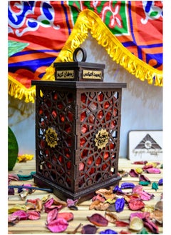 Egypt Antiques Ramadan lantern in its new form, the first rock salt lantern in Egypt, produced by Egypt Antiques, red color  - Image 2