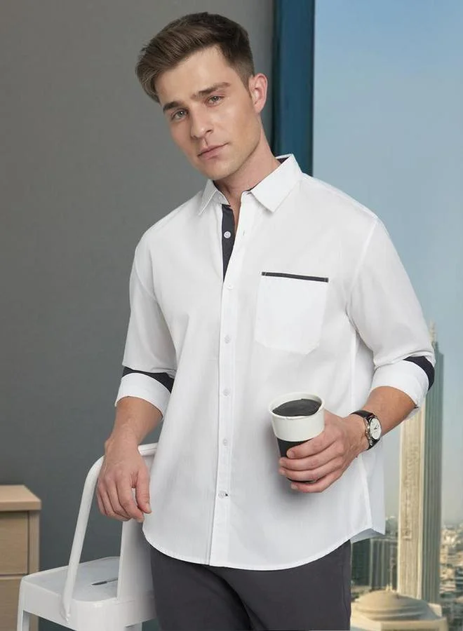 Dennis Lingo Men Classic Regular Fit Casual Shirt