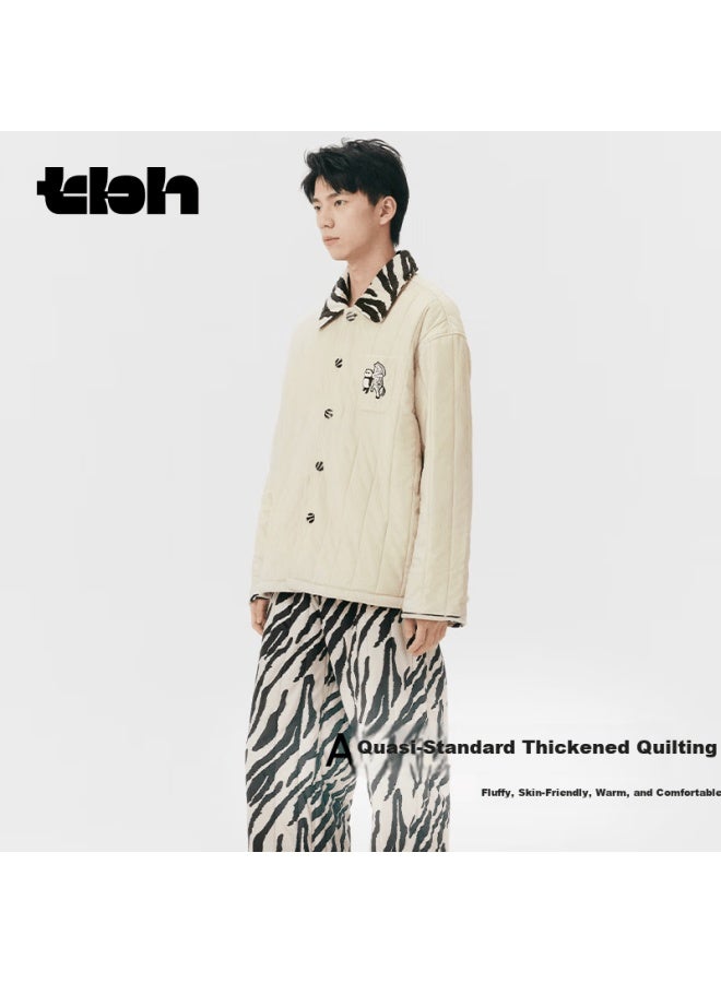 Tbh Panda Pompom Thick Quilted Homewear Set Zebra Print M - Image 2