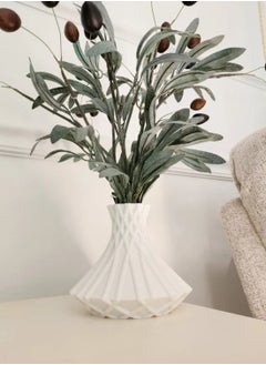 3D Brothers Stylish Cross Hatch Pattern Modern Vase  - Image 1