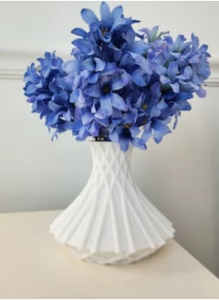 3D Brothers Stylish Cross Hatch Pattern Modern Vase  - Image 2